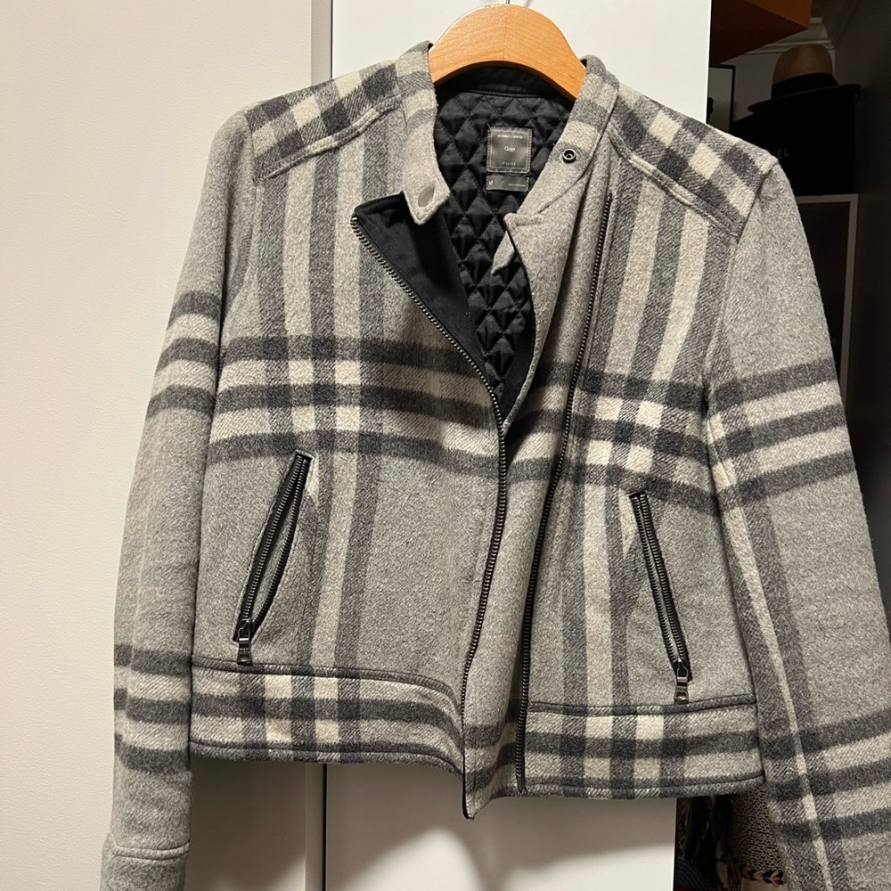 Check Wool Jacket - image 2